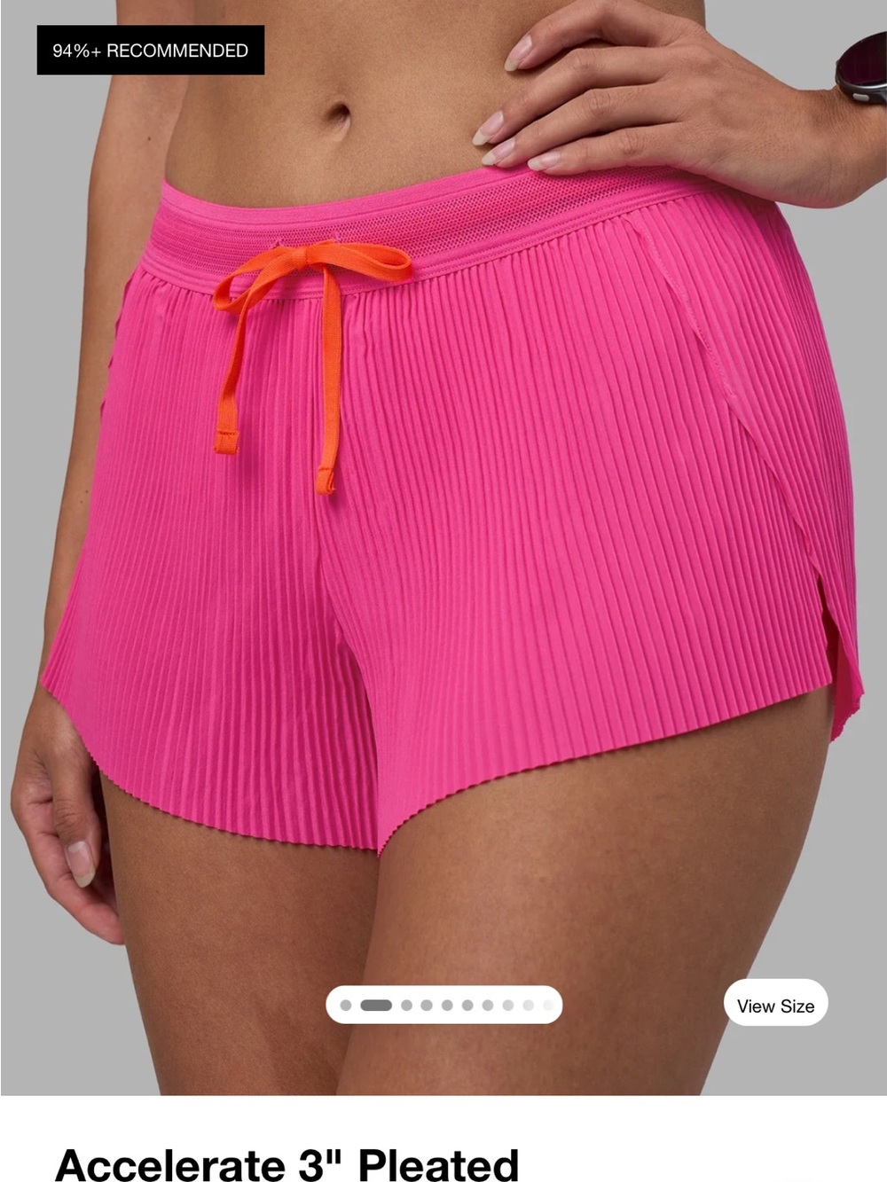 LSKD Accelerate 3" Pleated Accelerate split shorts